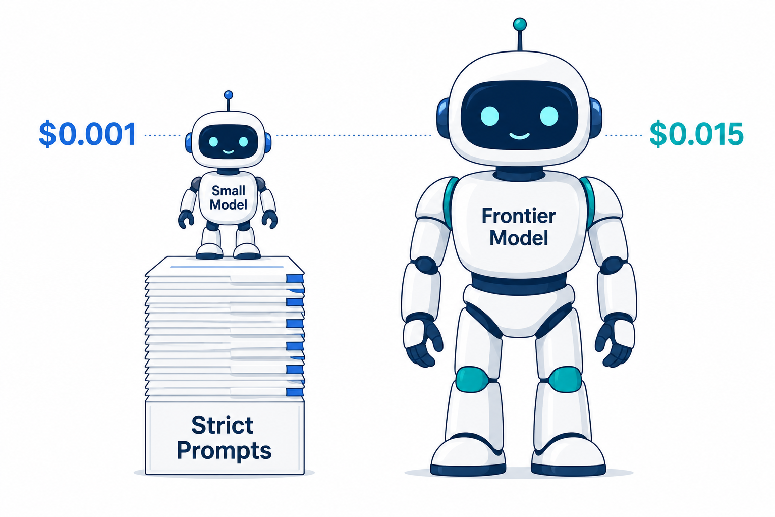 Small models with strict prompting can compete with frontier models